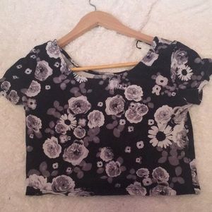 Floral crop top